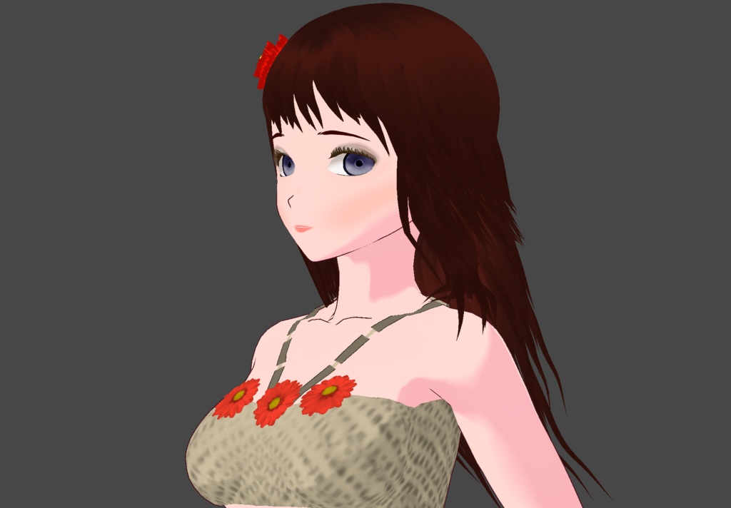 🌺 Tropical Island Avatar & Ocean Breeze Hair 【VRoid】