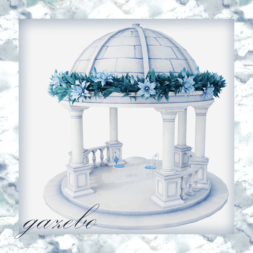 オリジナル3Dモデル「ガゼボ -gazebo-」