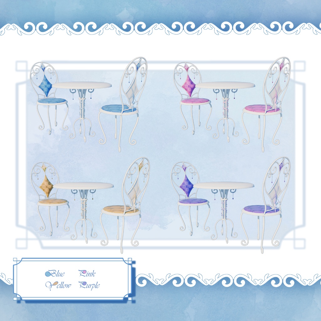 ガーデンテーブル -GardenTable- オリジナル3Dモデル