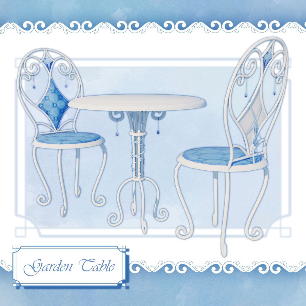 ガーデンテーブル -GardenTable- オリジナル3Dモデル