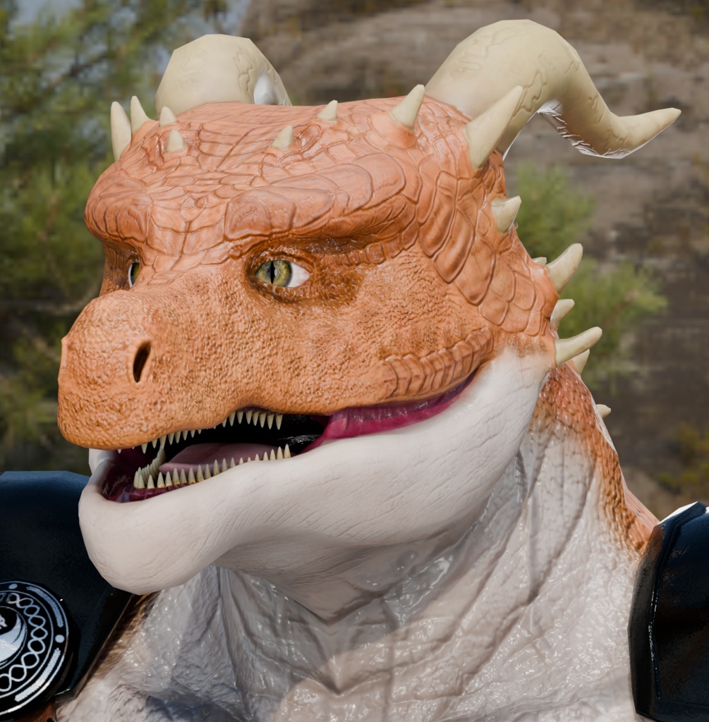 anthrodragon_orange 竜人さん オレンジ