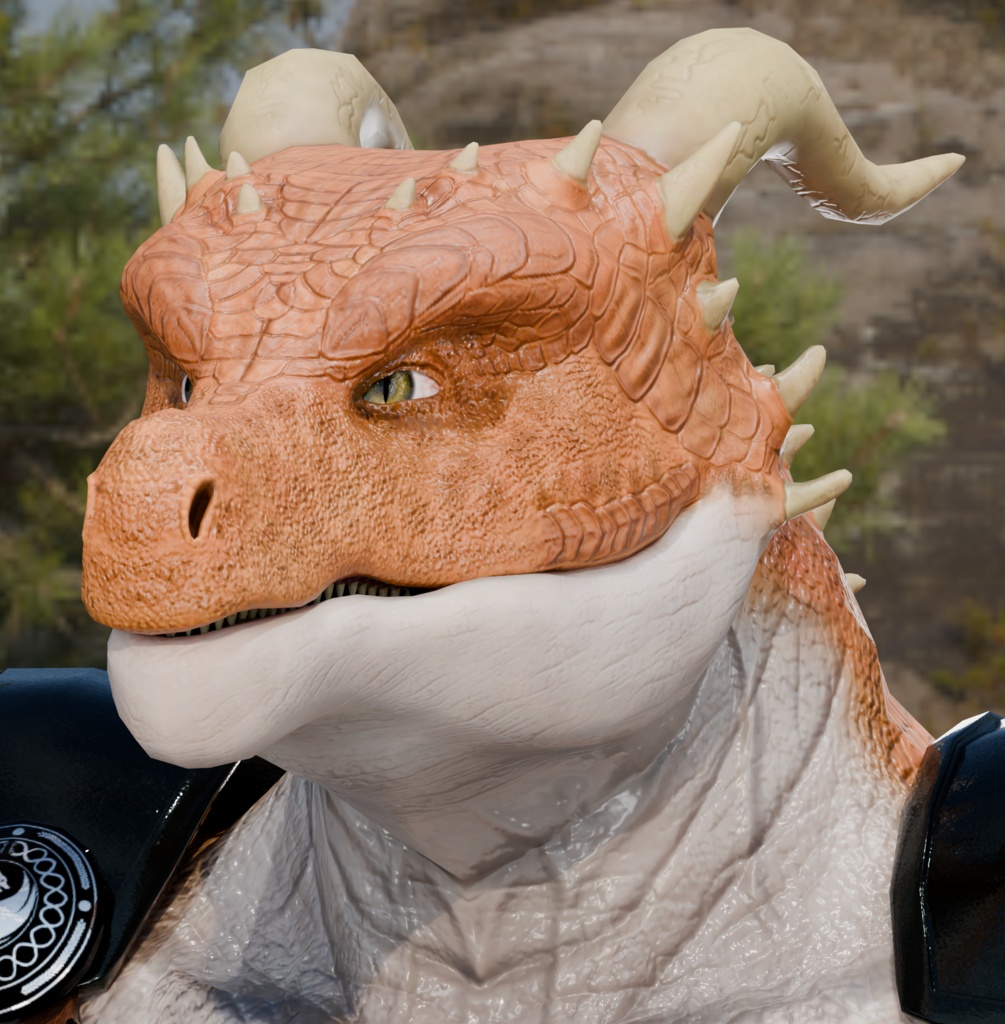 anthrodragon_orange 竜人さん オレンジ