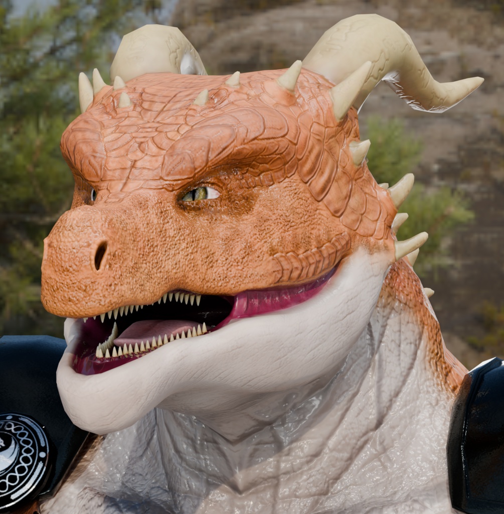 anthrodragon_orange 竜人さん オレンジ