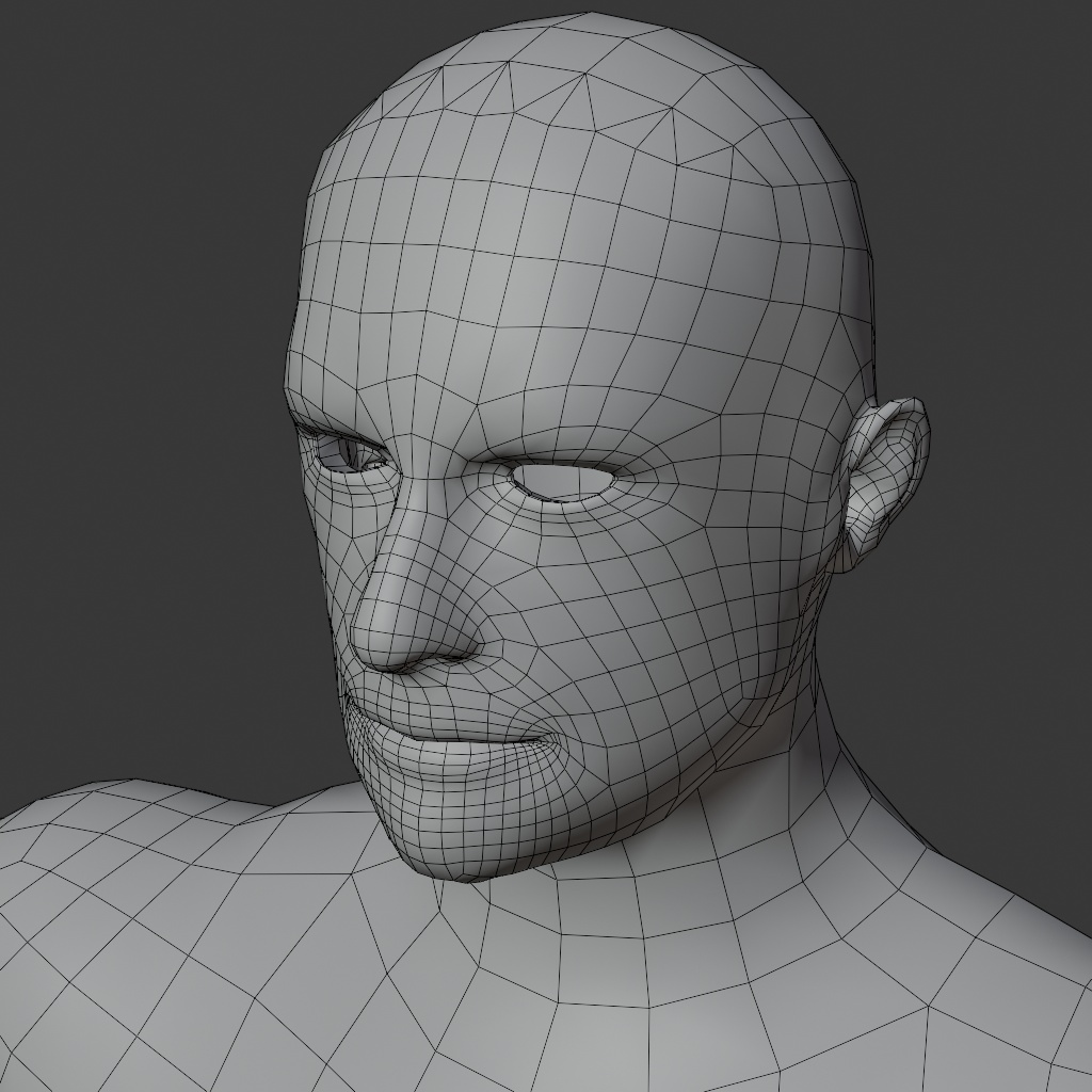 ３DCG_男性素体モデル