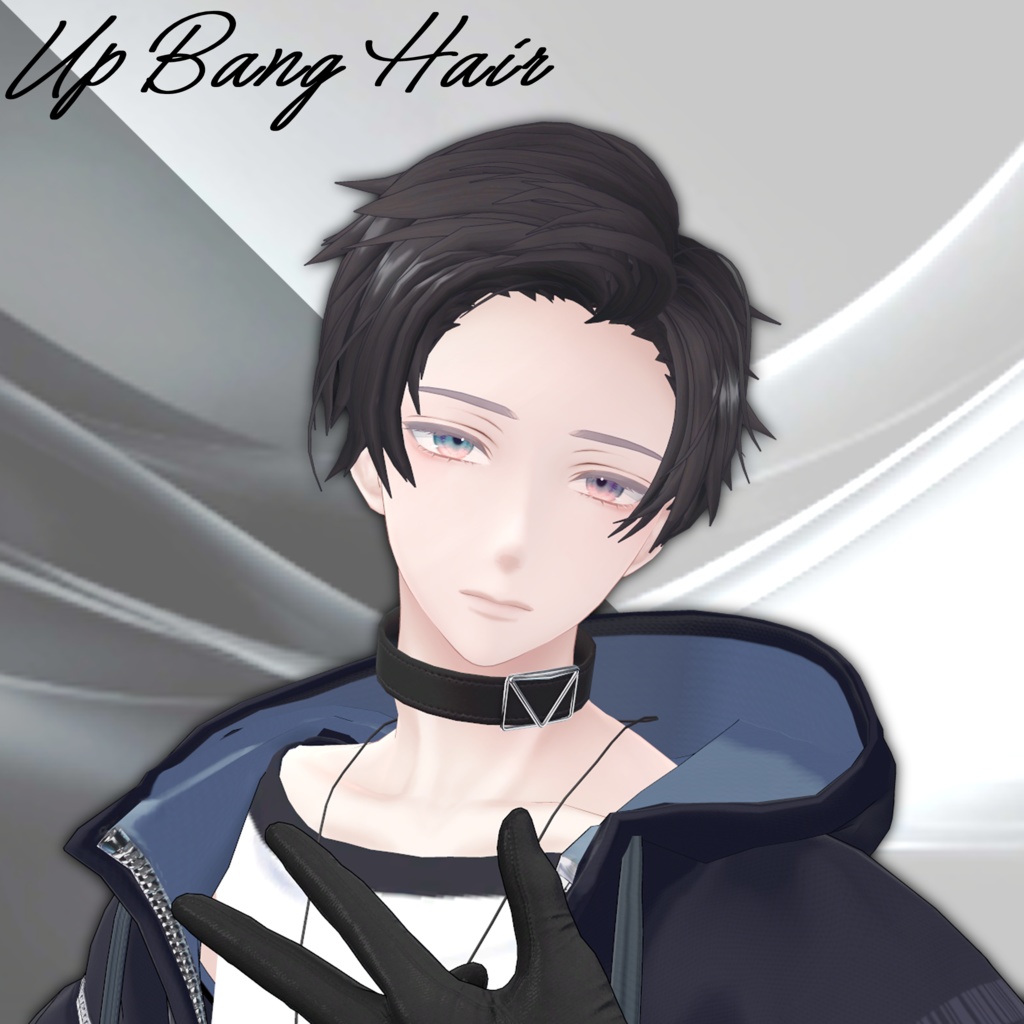 【3アバター対応】UpBangHair【VRChat】