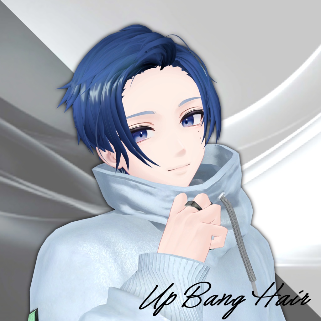 【3アバター対応】UpBangHair【VRChat】