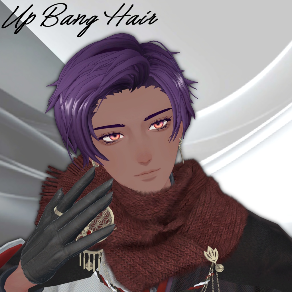 【3アバター対応】UpBangHair【VRChat】