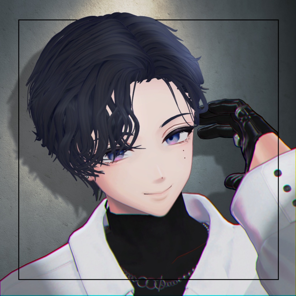 【6アバター対応】WavyUpBangHair【VRChat】