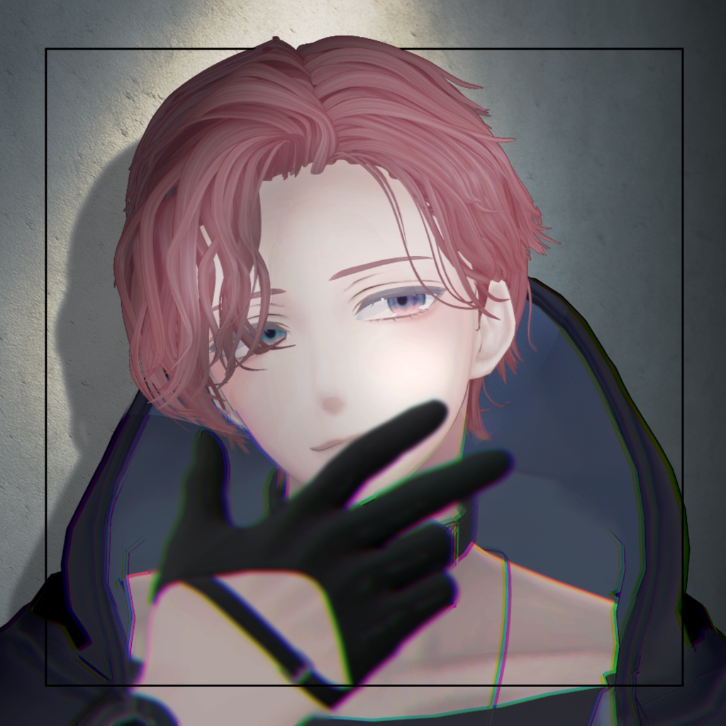 【6アバター対応】WavyUpBangHair【VRChat】