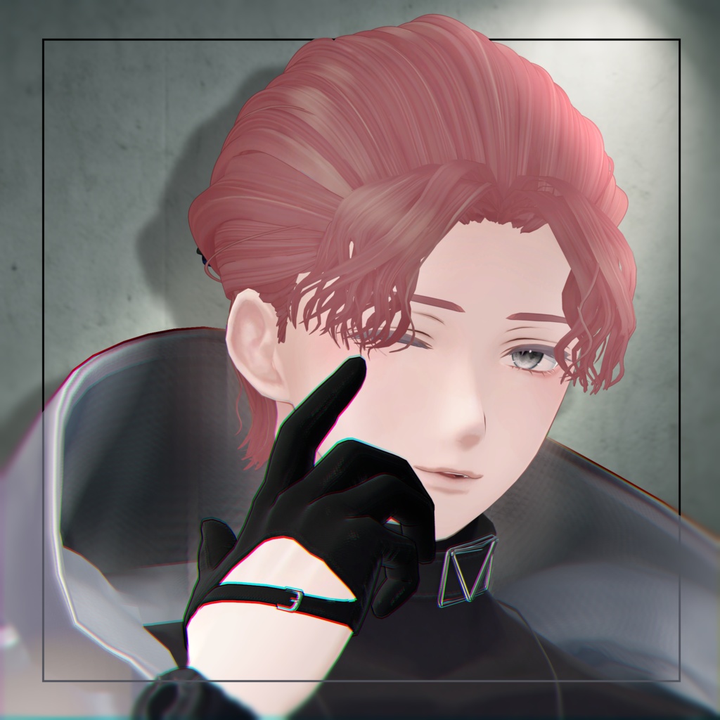 【4アバター対応】WavyHalfUpHair【VRChat】