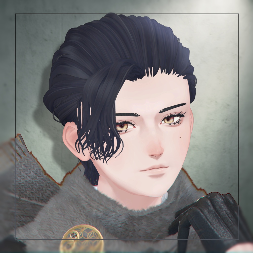 【4アバター対応】WavyHalfUpHair【VRChat】