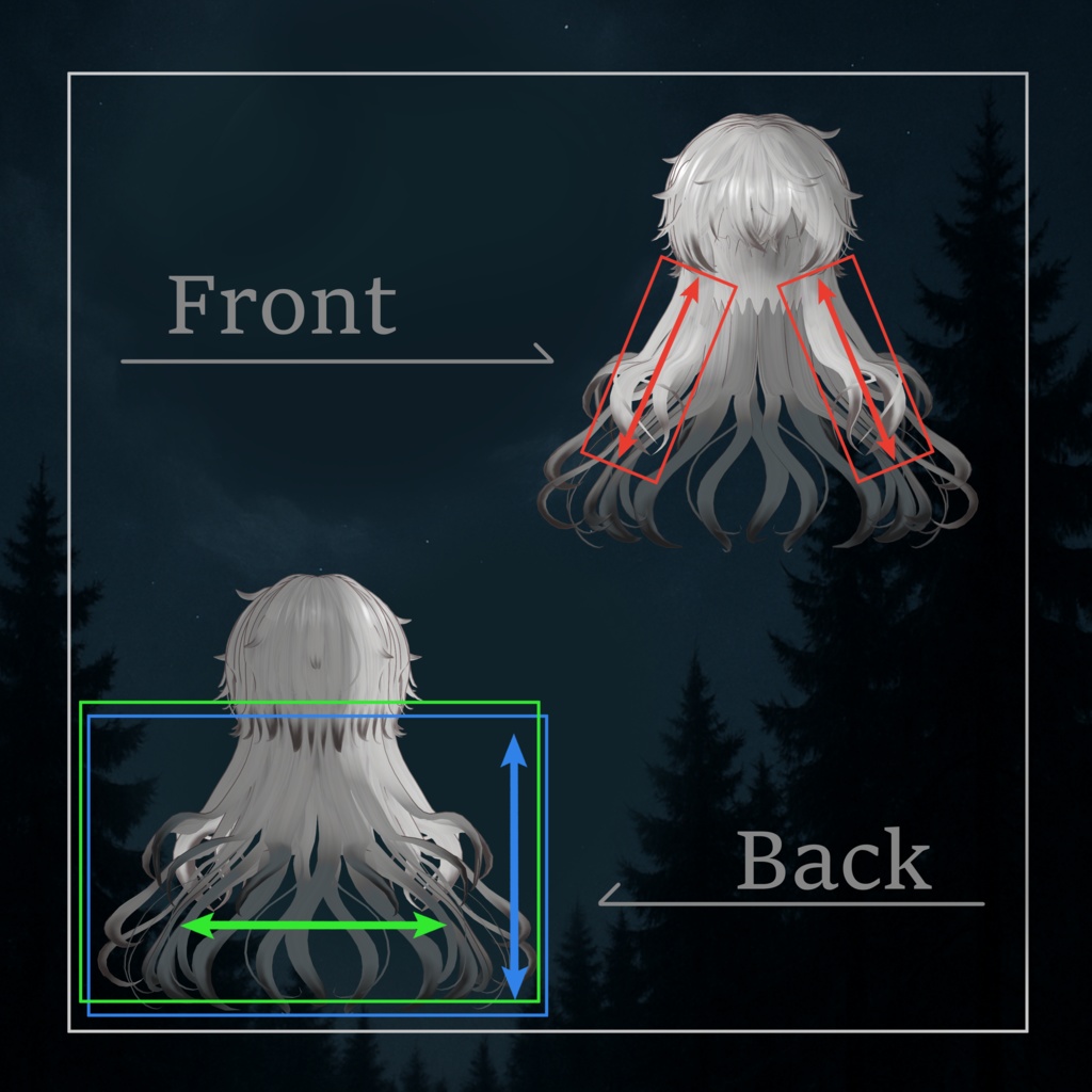 【6アバター対応】NightlineWolf【VRChat】