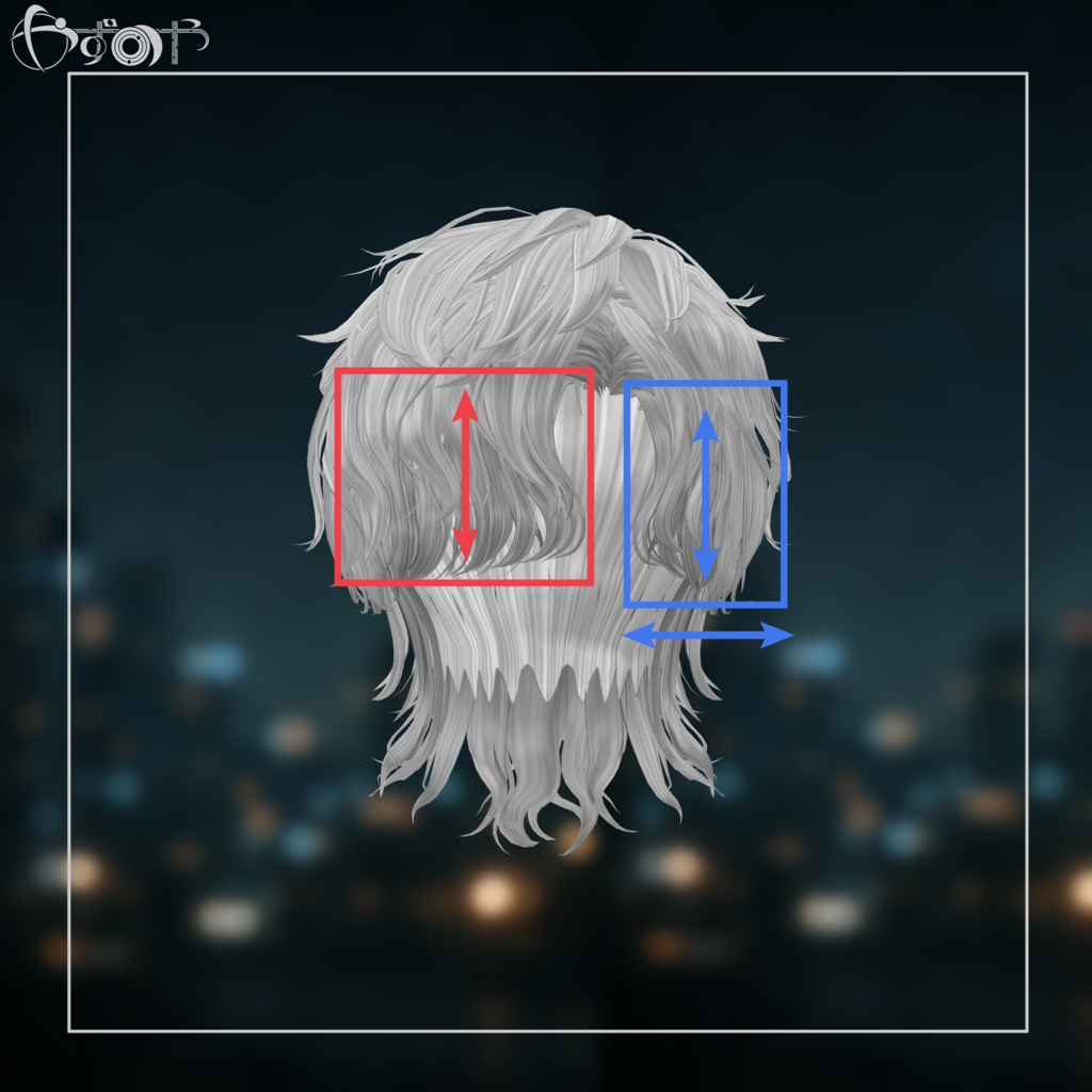 【10アバター対応】Fade Howl Wolf【VRChat】