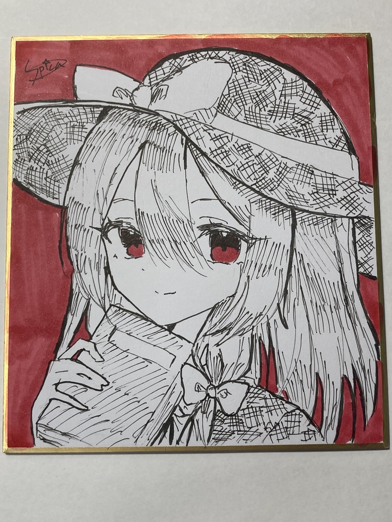 宇佐見蓮子　色紙