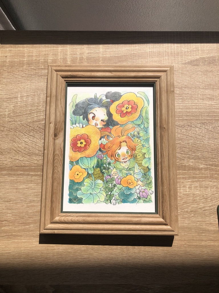 【原画】ミリと師匠花の中