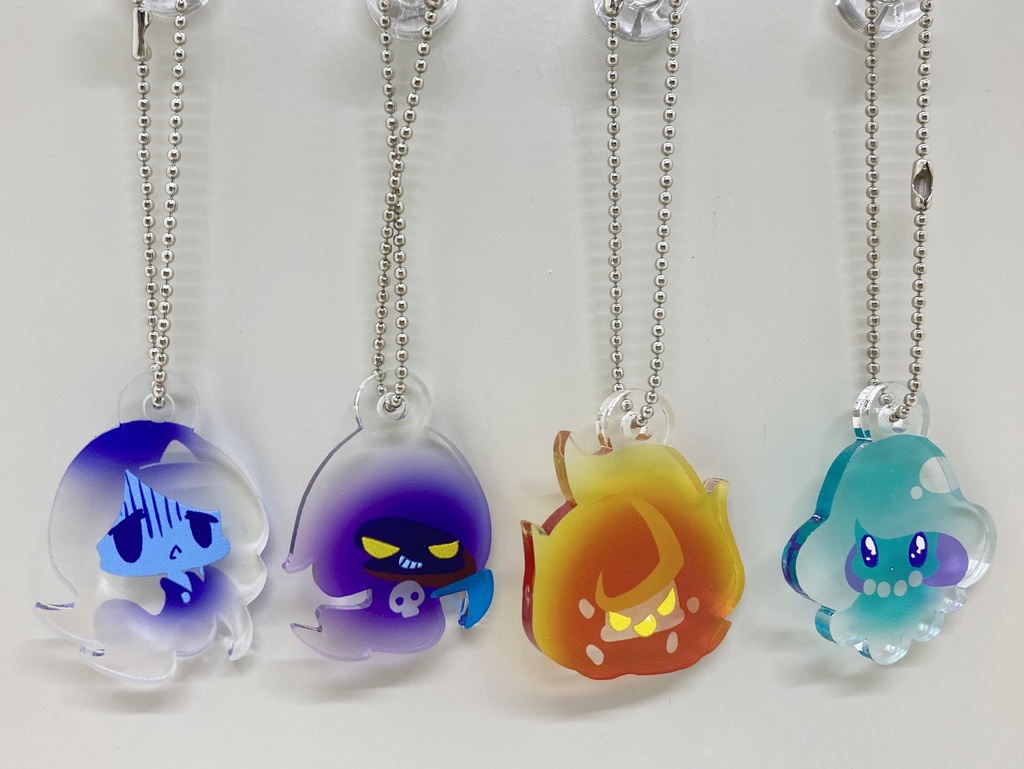 アクリルキーホルダー「すけすけマスコット」