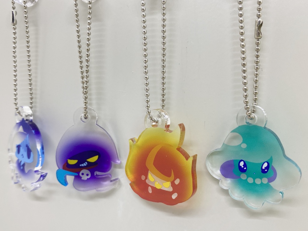 アクリルキーホルダー「すけすけマスコット」