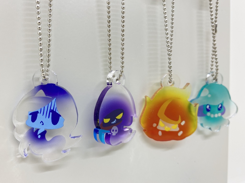 アクリルキーホルダー「すけすけマスコット」