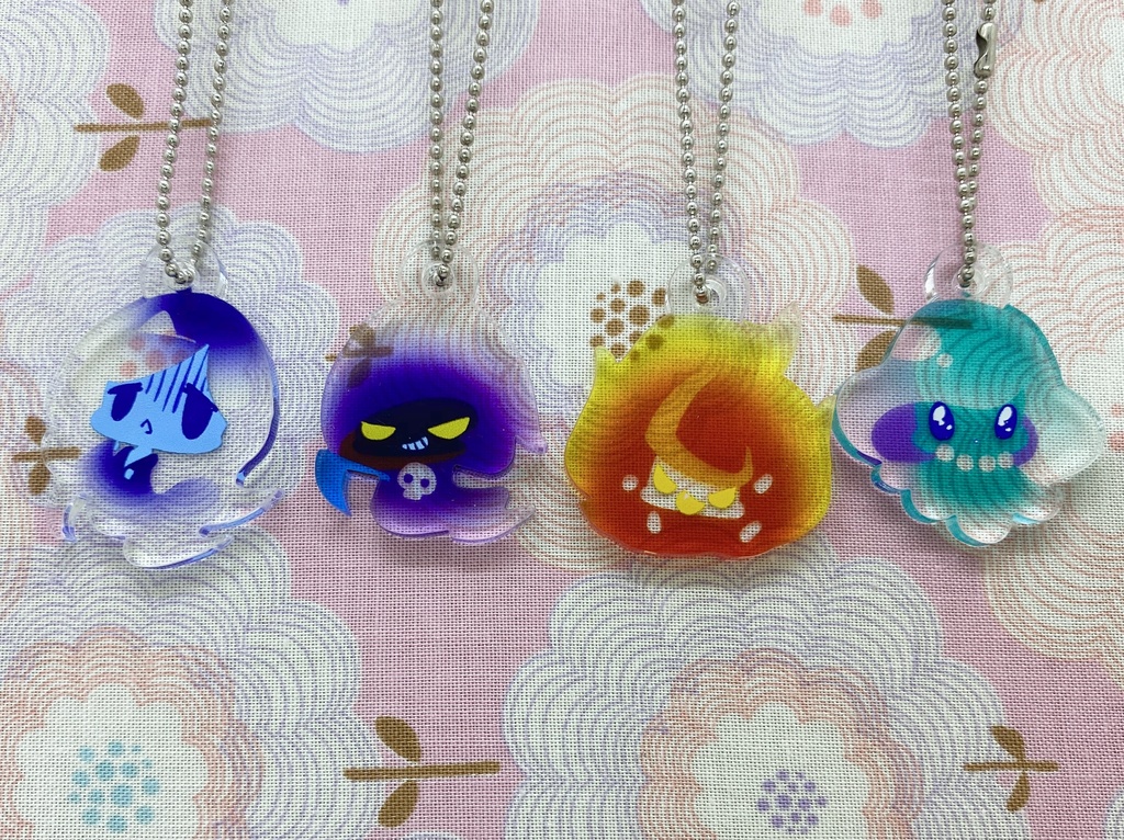 アクリルキーホルダー「すけすけマスコット」