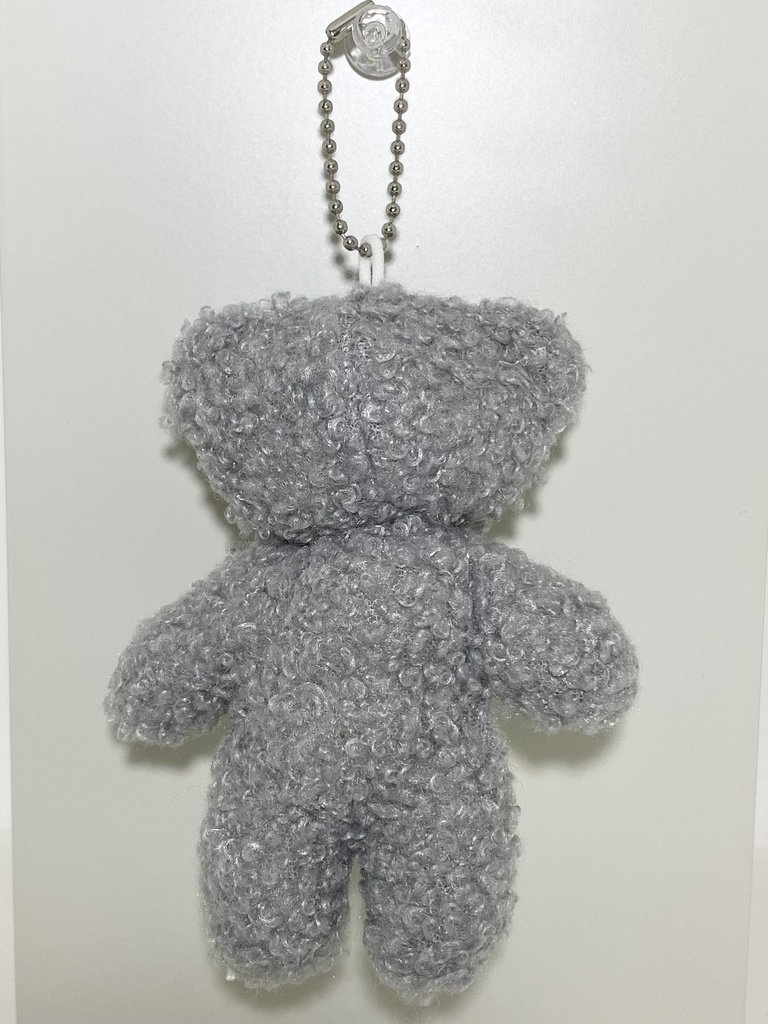 ぬいぐるみチャーム キラキラアイのひらたいくま