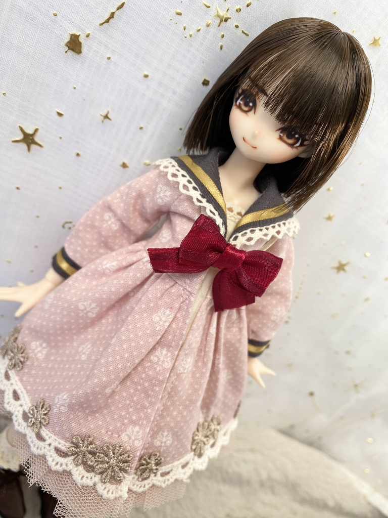 【ワンオフドール】ボブヘア×セーラーワンピちゃん