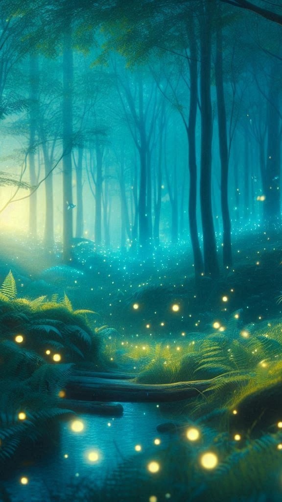 ときどきのやすらぎ - 幻想の森とネコの夢壁紙セット(5枚)