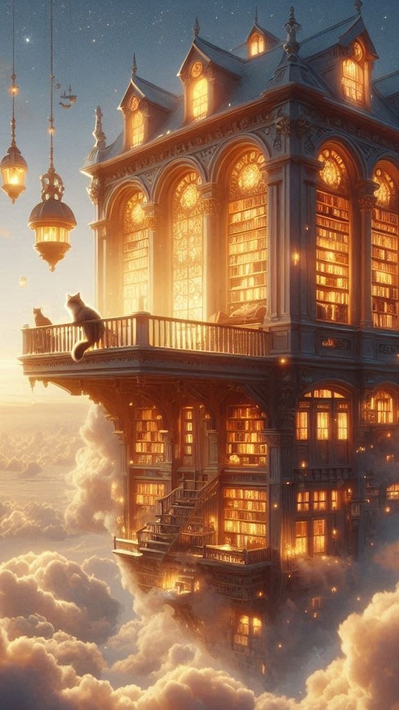 ときどきのやすらぎ - 幻想の森とネコの夢壁紙セット(5枚)