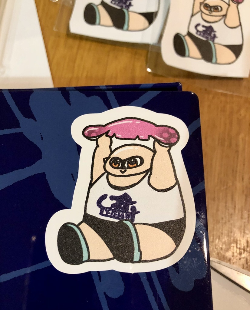 スキンヘッドイカちゃんシール