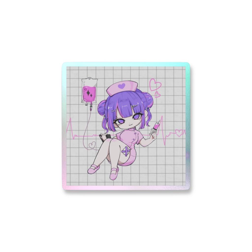 【ナース】オーロラステッカー