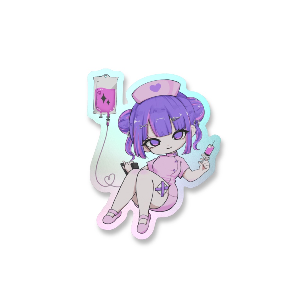 【ナース】オーロラステッカー