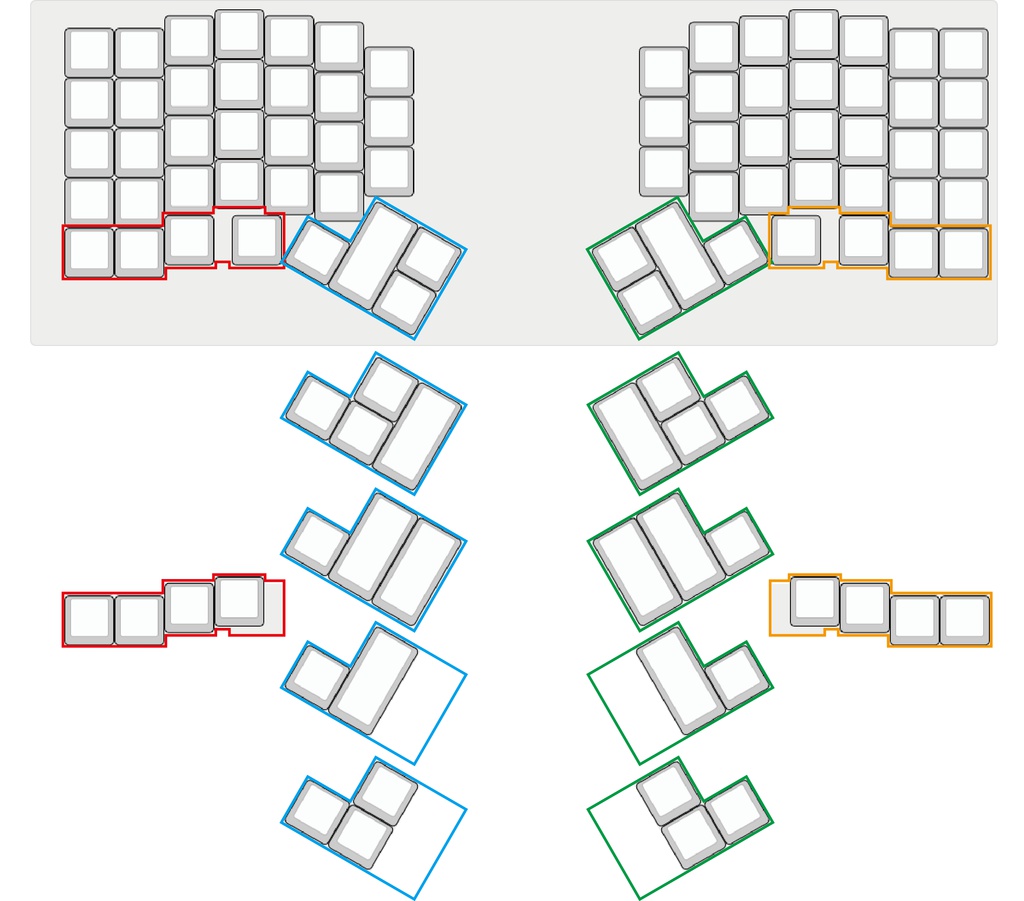 【販売終了】ErgoDash キーボードキット