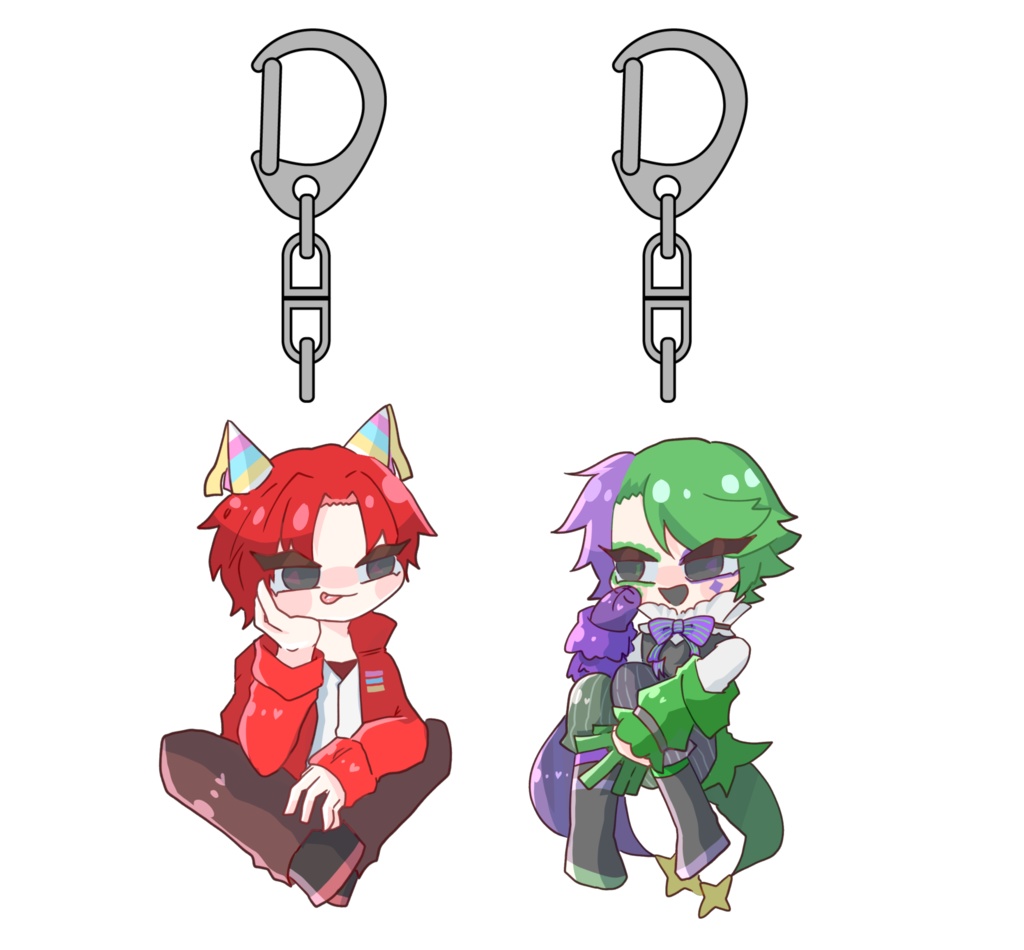 ♥💜💚