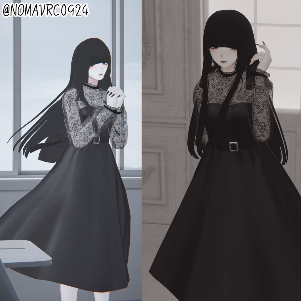 【無料10種類pose】控えめポーズ