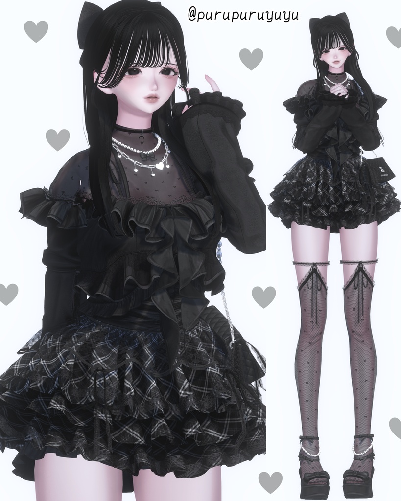 【無料10種類pose】控えめポーズ