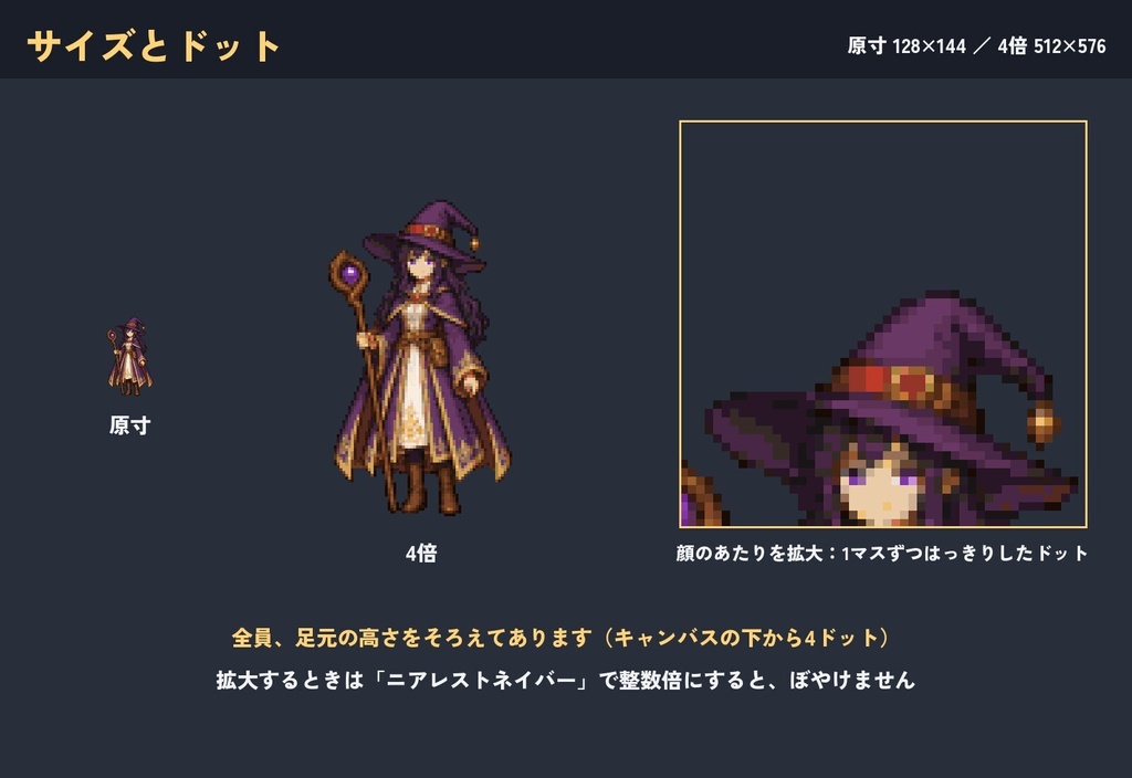 ドット絵キャラクター100体セット|剣と魔法・現代・和風・SFの4世界観(透過PNG)