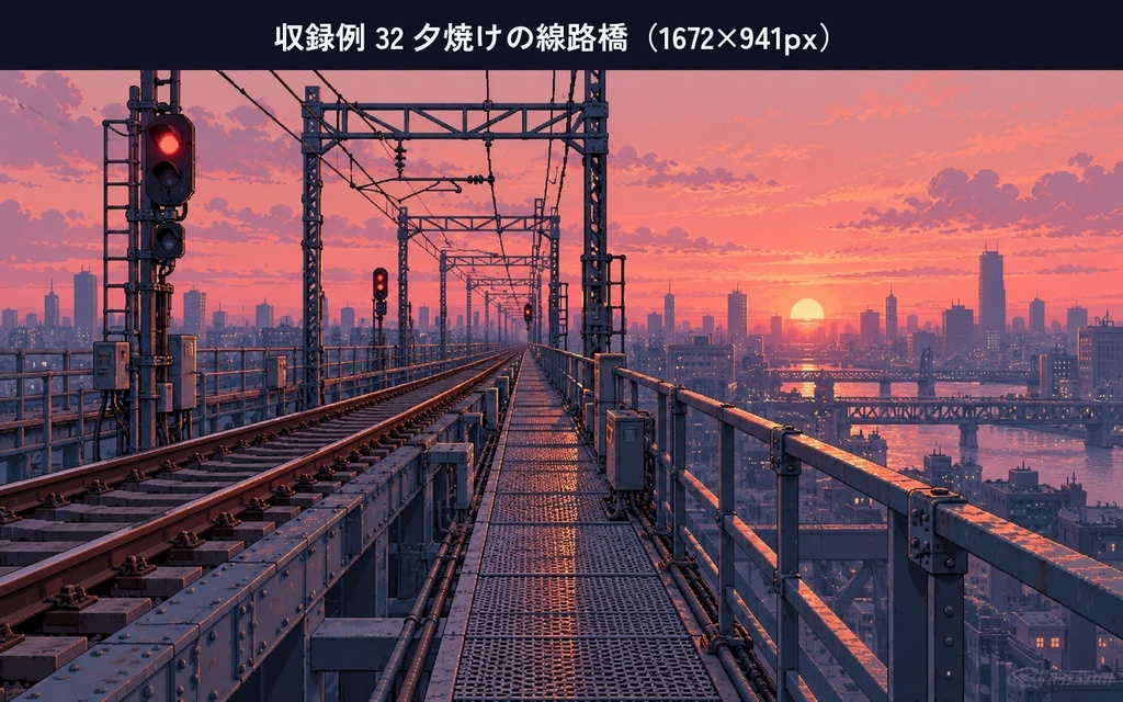 近未来都市の背景50枚|ドット絵・夜の街・駅・屋上・海中トンネル|ゲーム・配信・ノベルゲーム用|無料サンプルあり