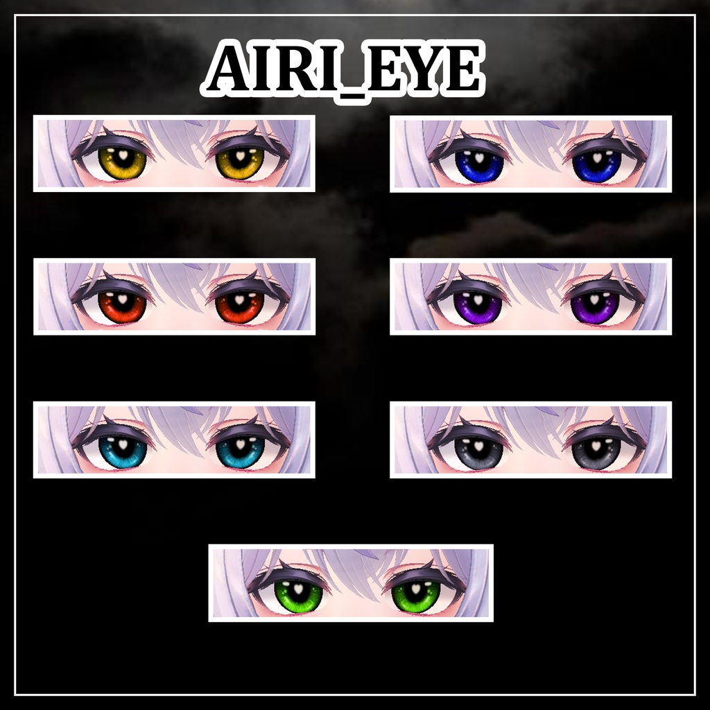 【7Color】 MANUKA+AIRI EYETextures
