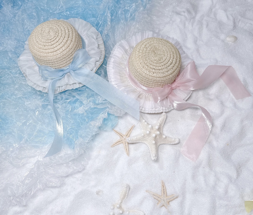 ウェーブレース麦わら帽子