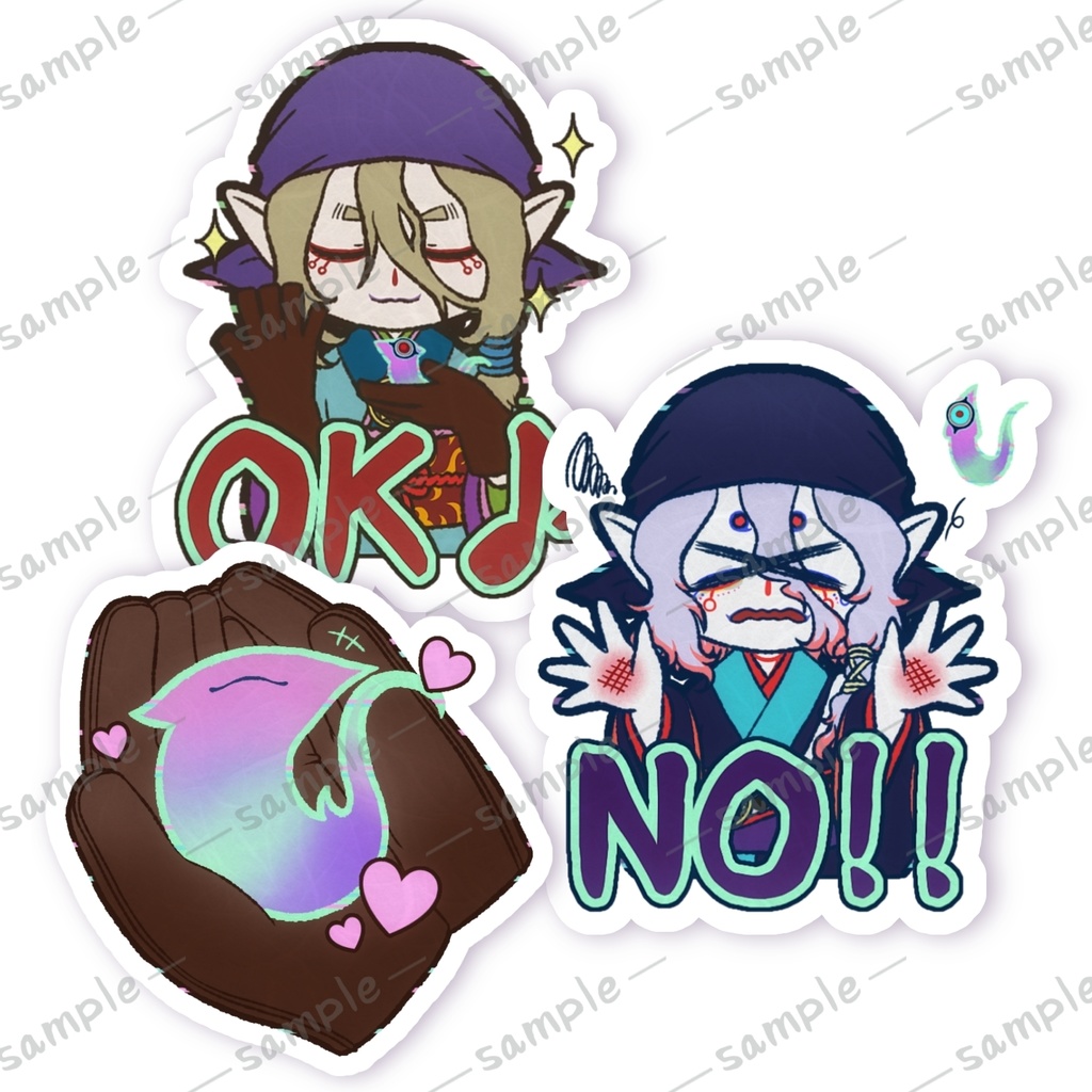 〈値下〉子鼠ちゃん取扱いステッカーセット