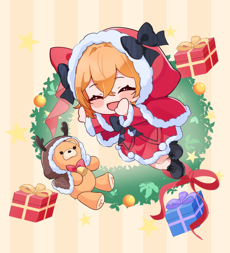 クリスマス限定 もなサンタ×もなべあトナカイ