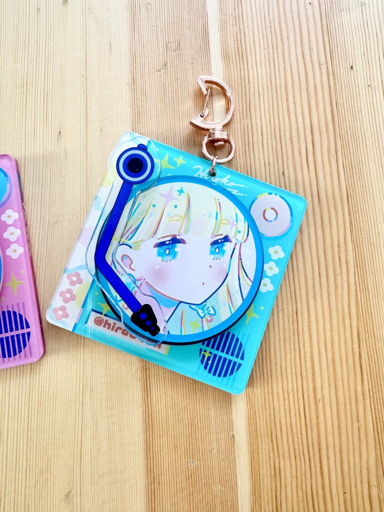 レコード風キーホルダー