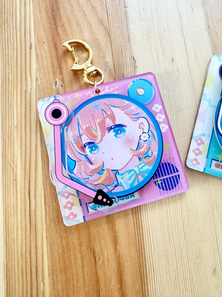 レコード風キーホルダー