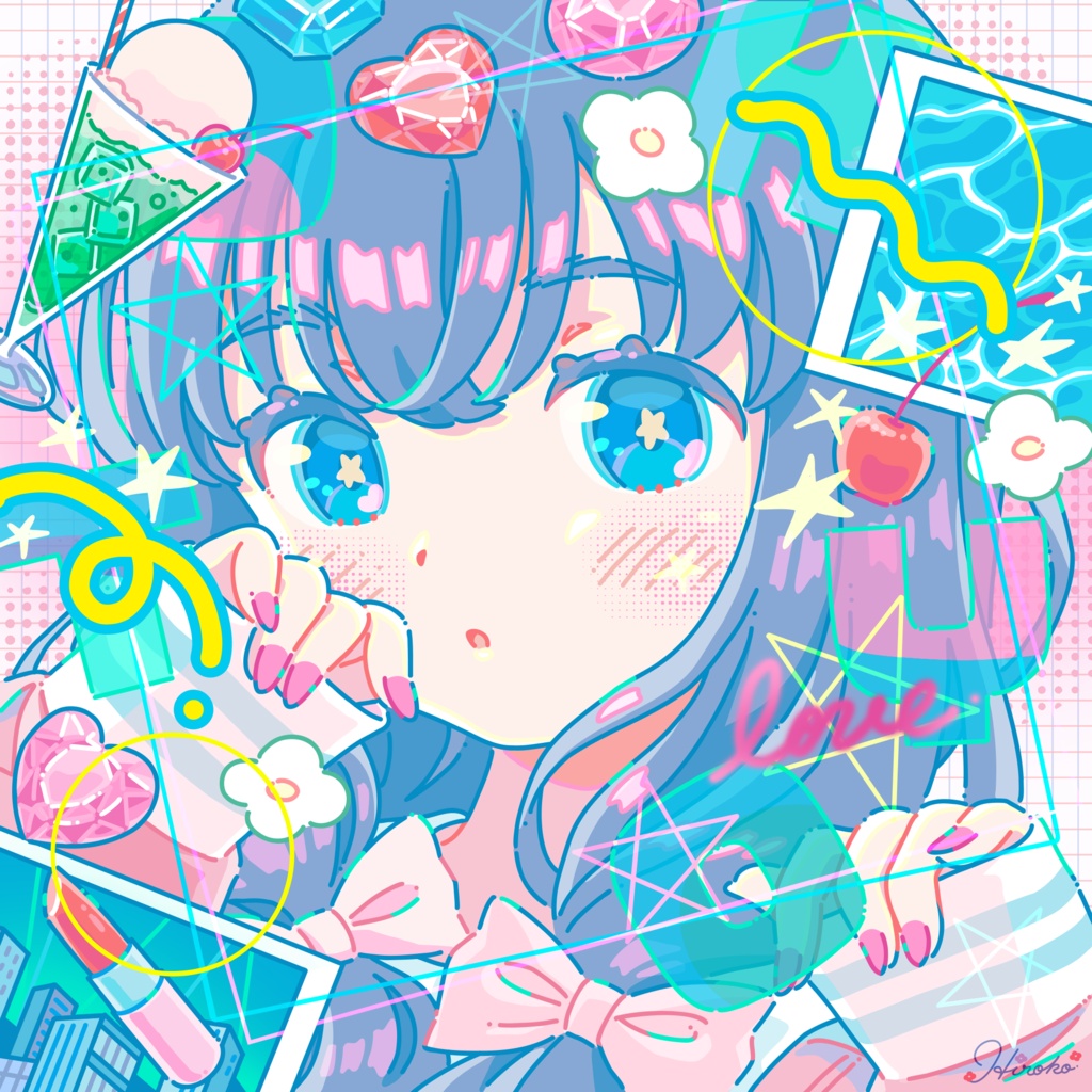 スクエアポストカード  - Emotion