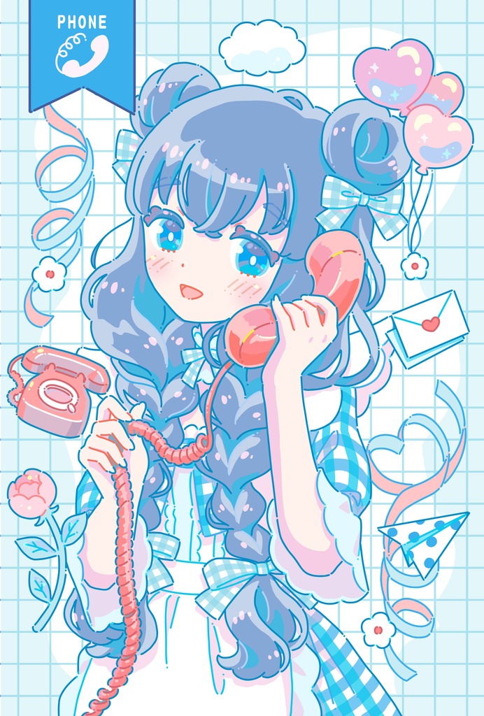 ポストカード  - 電話