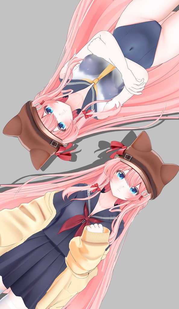 オリジナル3Dモデル「るー」