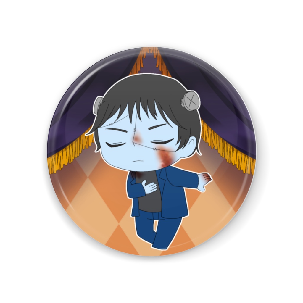 【ハロウィンサーカス】ブラッディフランケン  缶ミラー