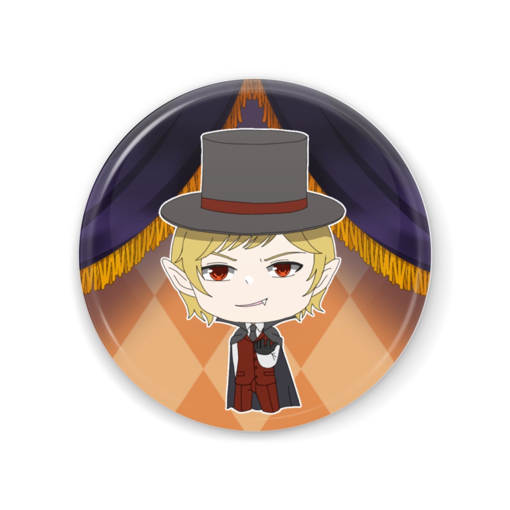 【ハロウィンサーカス】バーンバンパイア  缶ミラー