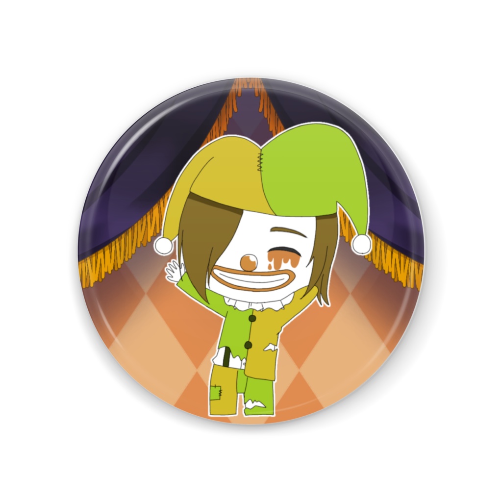 【ハロウィンサーカス】ゾンビピエロ 缶ミラー