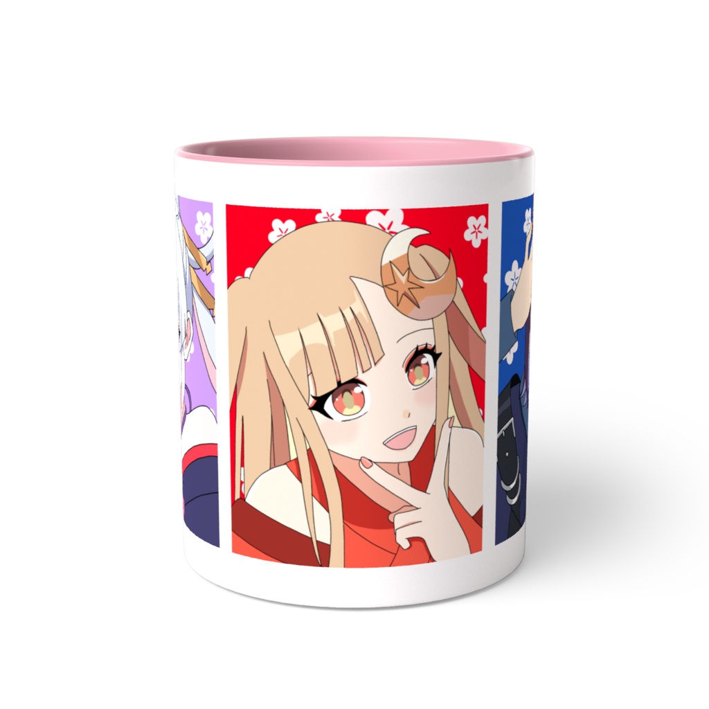 超かぐや姫のマグカップ(3人)