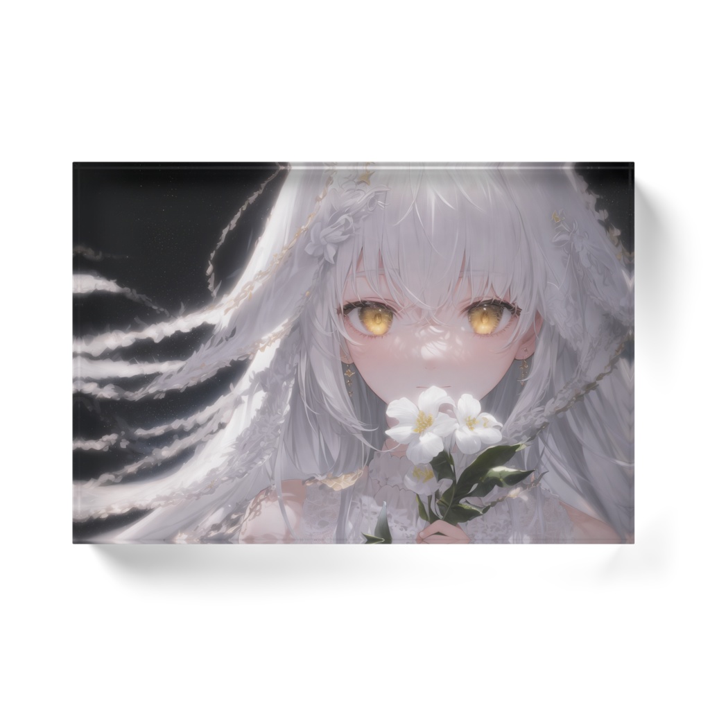 『蒙昧白花』アクリルブロック